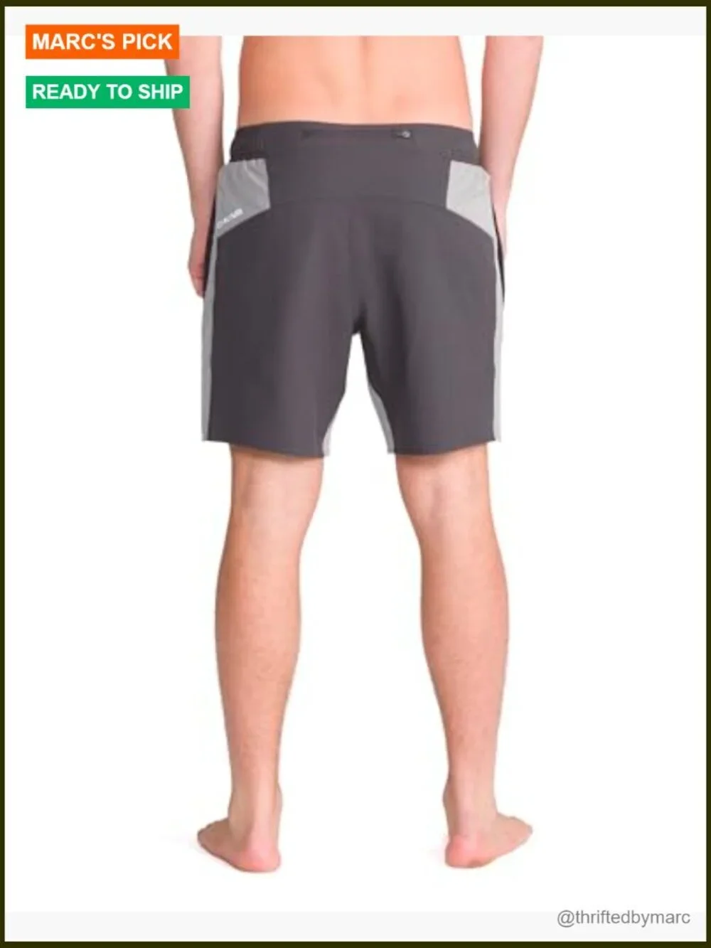 XXL Hybrid Swim Shorts with Compression Liner, UPF 50+, Elastic Waist